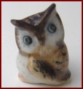 HAK130A Tiny Ceramic Owl Ornament