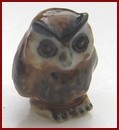 HAK557 Tiny Ceramic Owl Ornament
