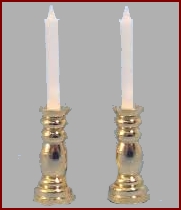 HA017B Pair of Brass Candlesticks