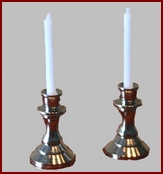 HA017S Pair of Silver Candlesticks