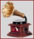 HA220 "His Masters Voice" Gramaphone- Dolls House Miniature