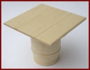 WW099ANT Square Top Barrel Table